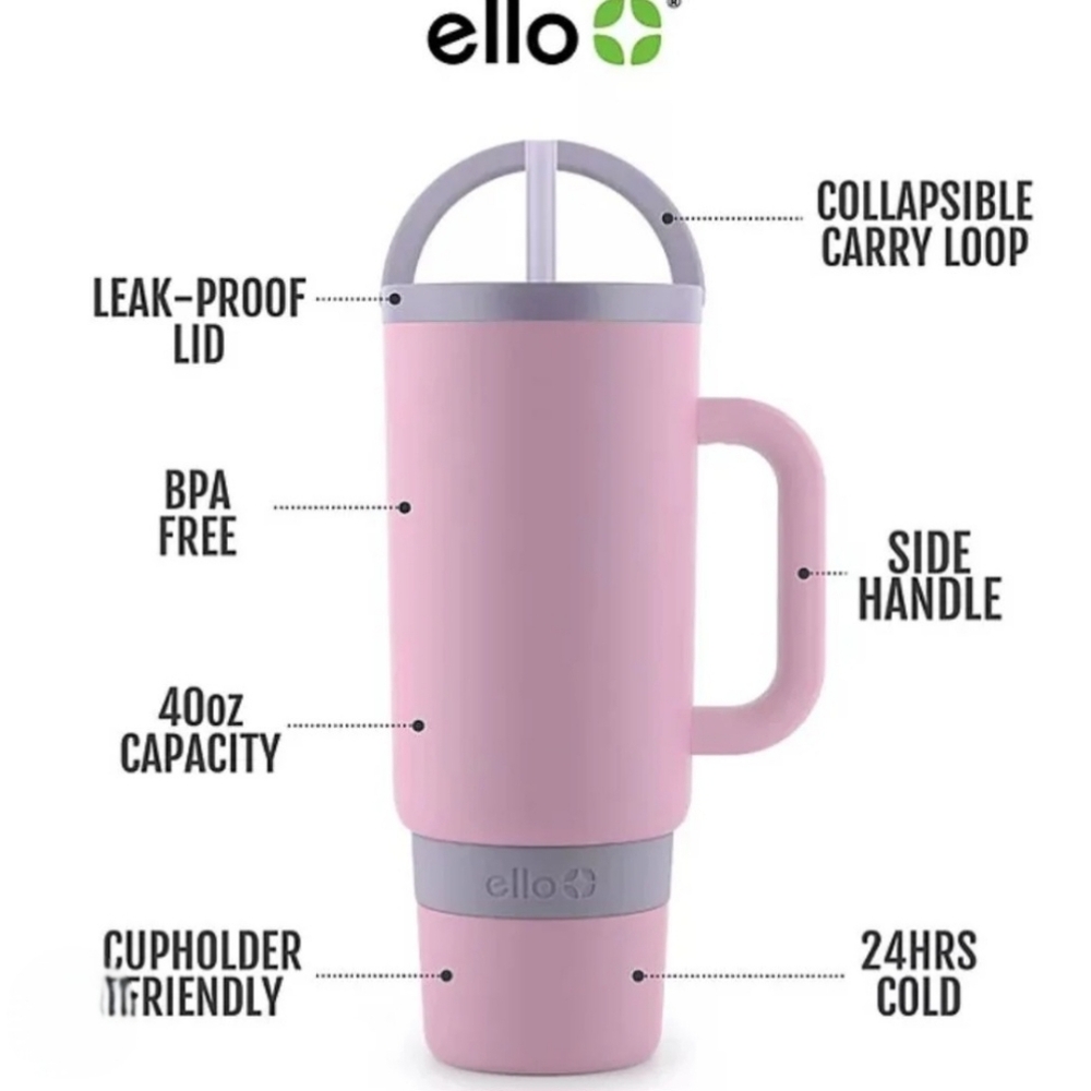 Ello 40oz Orange Tumbler - Picture 2 of 2